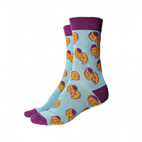 Socken grün Gesicht Gr. 39-42