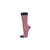 Socken Hexagon rot Gr. 42-45