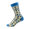 Socken Karo braun / blau Gr. 39-42