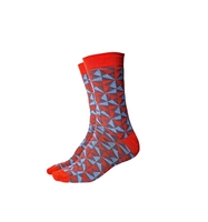 Socken rot Geometrie Gr. 43-46