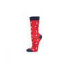 Socken rot Vögel Gr. 42-45