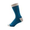 Socken uni blau / beige Größe 39-42