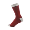 Socken uni rot / creme Größe 39-42