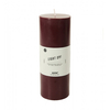Stumpenkerze glatt bordeaux L