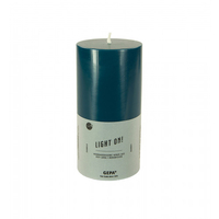 Stumpenkerze glatt petrol M