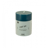 Stumpenkerze glatt petrol S