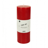 Stumpenkerze glatt rot L