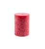 Stumpenkerze rot,  Ø 7, 5 cm,  marmoriert S