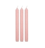 Tafelkerze rosé marmoriert 3er Set