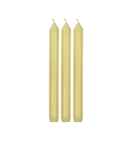 Tafelkerzen glatt creme 3er Set