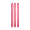 Tafelkerzen glatt pink 3er Set