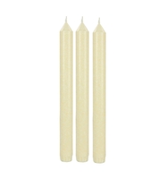 Tafelkerzen marmoriert creme 3er Set