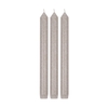 Tafelkerzen marmoriert hellgrau 3er Set