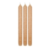 Tafelkerzen marmoriert karamell 3er Set