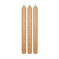 Tafelkerzen marmoriert karamell 3er Set