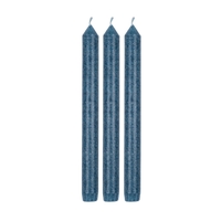 Tafelkerzen marmoriert petrol 3er Set