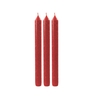 Tafelkerzen marmoriert rot 3er Set