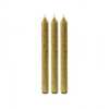 Tafelkerzen S/3 goldgrün
