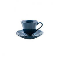 Tasse Flora dunkelblau