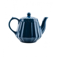 Teekanne Flora dunkelblau