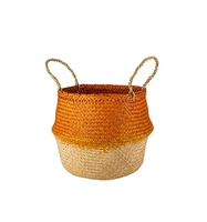 Trage- und Lagerkorb orange/natur,  L