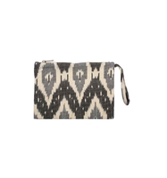 Täschchen Ikat schwarz