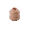 Vase Keramik rostrot/ beige gesprenkelt S