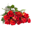10,  15 oder 20 gelb-rote Rosen im Bund