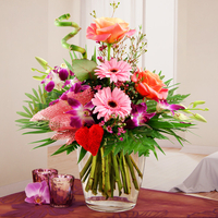 Blumenstrauß Herzensfreude Rosa-Lila