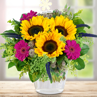 Premiumstrauß Sommertraum mit Stecker "Alles Gute"