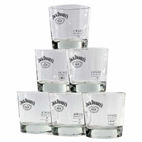 6 Jack Daniels Old No 7 Gläser Tumbler mit Eichung