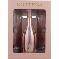 Bottega Glamour Rose Gold Pinot Nero Spumante Brut (GP inkl. 2 Gläser) 0, 75 L 12% vol