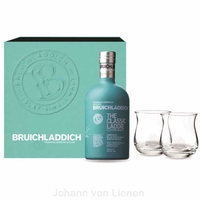 Bruichladdich Scottish Barley Geschenkset mit 2 Gläsern 0, 7 L 50%vol