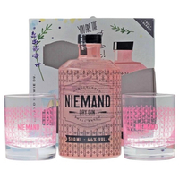 Niemand Dry Gin Set mit 2 Gläsern 0, 5 L 46% vol