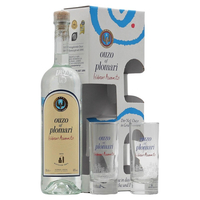 Ouzo Plomari mit 2 Gläsern 0, 7 L 40% vol