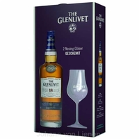 The Glenlivet 18 Jahre Geschenkset mit 2 Nosinggläsern 0, 7 L 40%vol