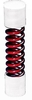 Airwings Feder für Sattelstütze rot 50-90 kg/80 mm