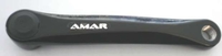 Amar linke Kurbel 170 mm,  schwarz