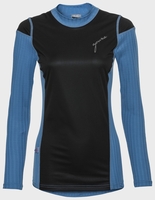 Apura Damen Unterhemd Langarm Ory Windblock Baselayer,  denimblau,  denimblau,  L