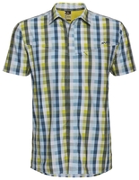 Apura Herren Hemd Idia,  birch/blue squared,  birch/blue squared,  XL