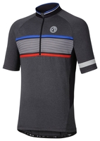Apura Herren Trikot Classic Jersey,  dunkelgrau-melange/orange,  dunkelgrau-melange/orange,  XL