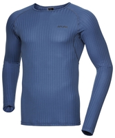 Apura Herren Unterhemd Langarm Ory,  denimblau,  denimblau,  4XL