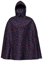 Apura Regencape Unisex Drop Poncho LE hip,  blau/rot,  blau/rot,  L
