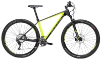BULLS Bushmaster RS 29,  22 Gang Kettenschaltung,  Herrenfahrrad,  MTB,  Modell 2019,  29 Zoll,  carbon matt/schwarz/metallic lime,  carbon matt/schwarz/metallic lime,  44 cm