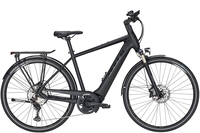 BULLS Cross Lite Evo (400 Wh),  12 Gang Kettenschaltung,  Herrenfahrrad,  Diamant,  Modell 2020,  28 Zoll,  black matt/grey,  black matt/grey,  45 cm