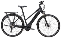 BULLS Cross Lite Evo (500 Wh),  11 Gang Kettenschaltung,  Damenfahrrad,  Trapez,  Modell 2019,  28 Zoll,  schwarz matt,  schwarz matt,  45 cm