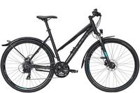 BULLS Crossbike Street,  24 Gang Kettenschaltung,  Damenfahrrad,  Cross,  Modell 2020,  28 Zoll,  black matt,  black matt,  48 cm