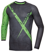 BULLS Herren Langarmtrikot Freeride,  schwarz/neongrün,  schwarz/neongrün,  S