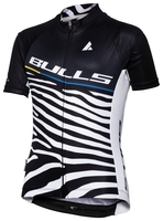 BULLS Kinder Trikot Kids Zebra,  schwarz/weiß,  schwarz/weiß,  128