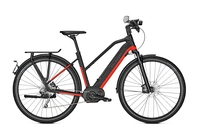 Kalkhoff ENDEAVOUR 5.B MOVE 45 (13, 4Ah),  10 Gang,  Damenfahrrad,  Trapez,  Modell 2019,  28 Zoll,  magicblack/firered glossy,  magicblack/firered glossy,  48 cm